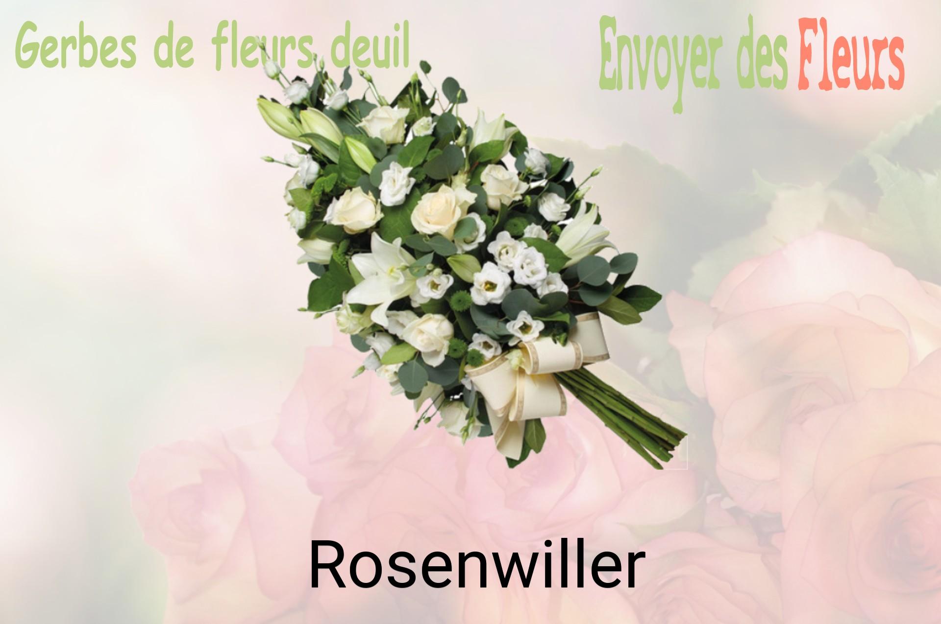 Gerbe de fleurs de deuil livrée à Rosenwiller